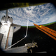 Illustration for article titled An awesome aurora photographed from the space shuttle Atlantis